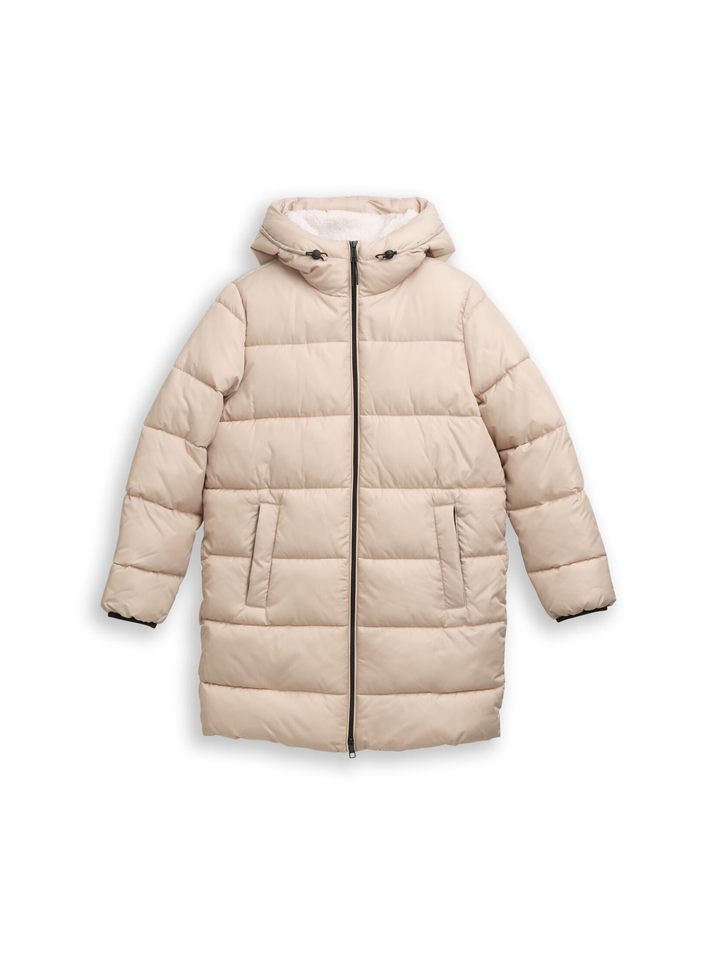 TOM TAILOR DENIM Winter coat in Beige: front