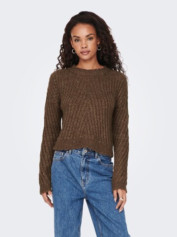 Pull-over ONLY en marron : devant