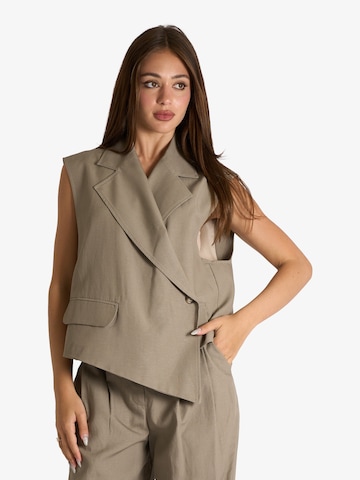 Dixie Weste in Beige: Vorderseite
