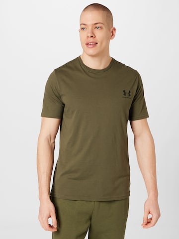 UNDER ARMOUR Toiminnallinen paita värissä vihreä: edessä
