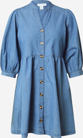 Robe-chemise Warehouse en bleu : devant