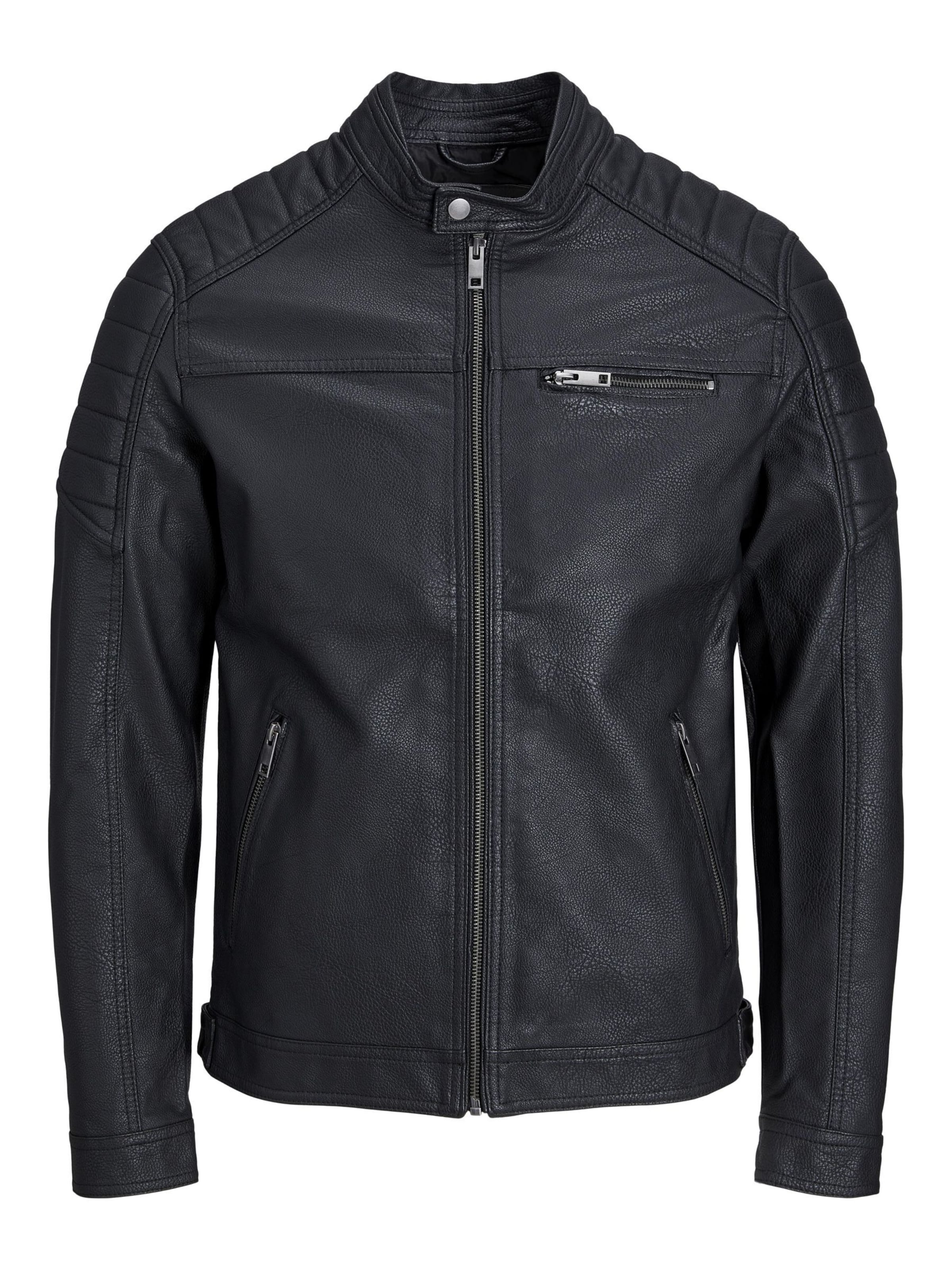 Veste mi-saison 'JCORocky' JACK & JONES en noir : devant