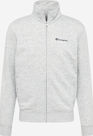 Champion Authentic Athletic Apparel Zip-Up Hoodie in Grey: front