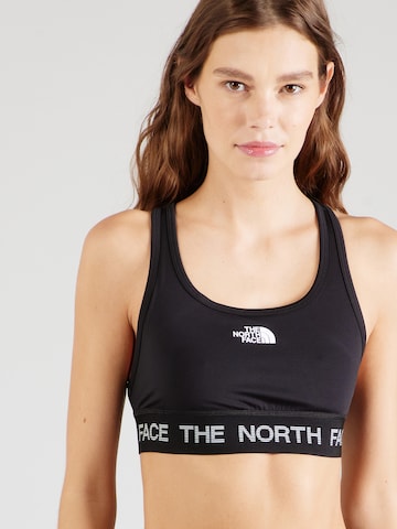 THE NORTH FACE Бюстие Спортен сутиен в черно: отпред