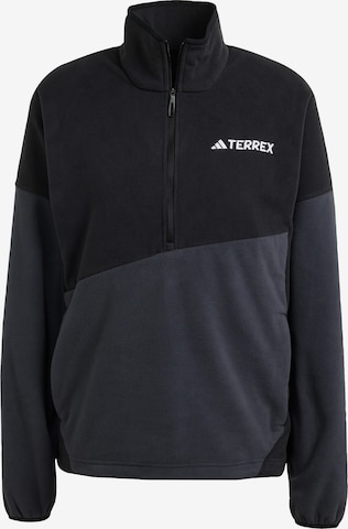 Sweat de sport 'Multi Climawarm Fleece' ADIDAS TERREX en noir : devant