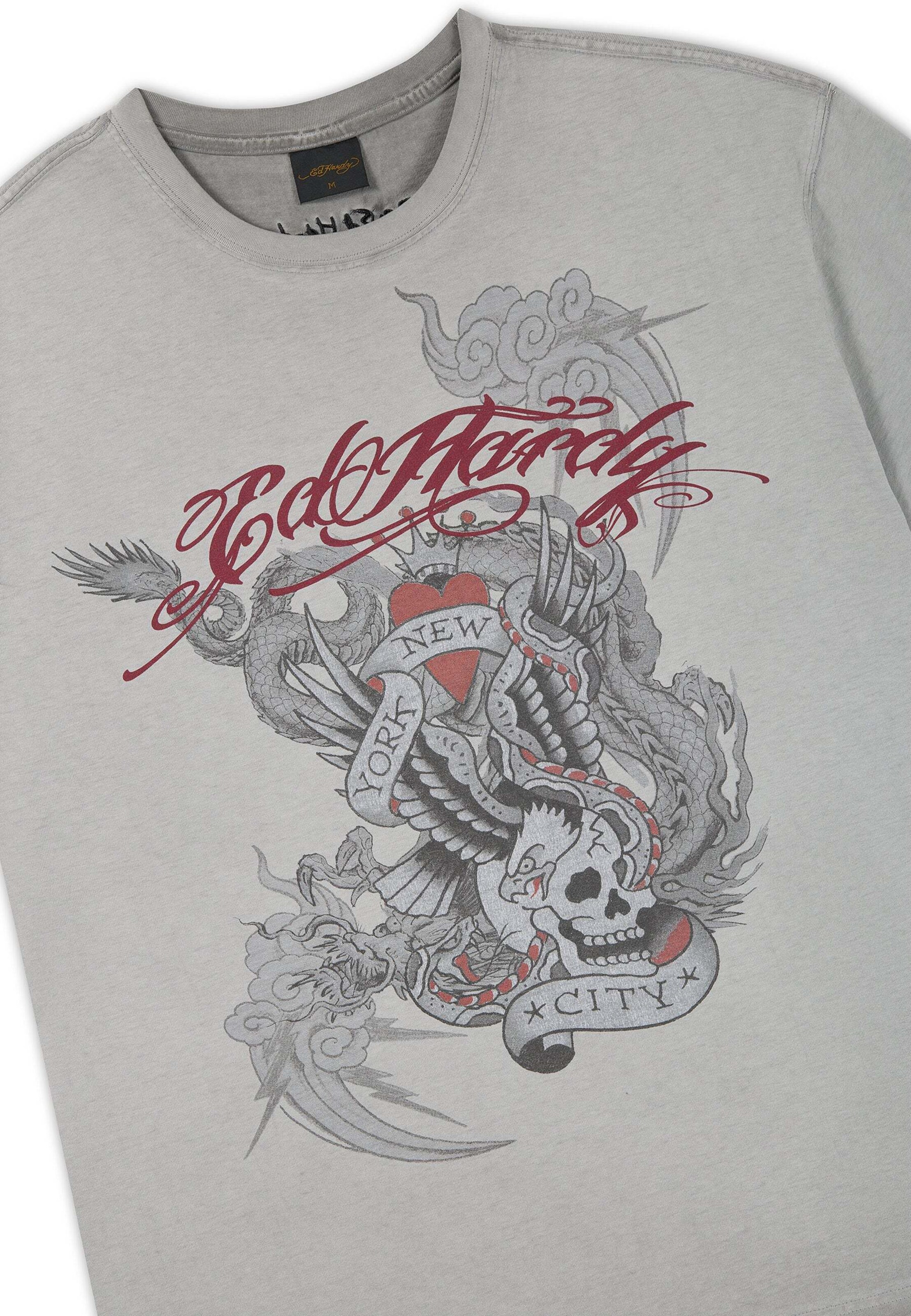 Ed Hardy Shirt in Grey