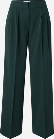 2NDDAY Wide leg Pleat-front trousers 'Mille - Daily Sleek' in Green: front