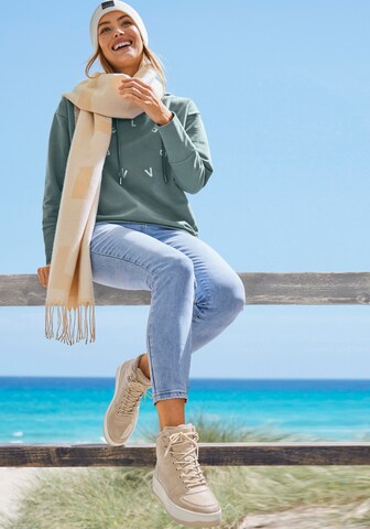 Elbsand Hög sneaker i beige