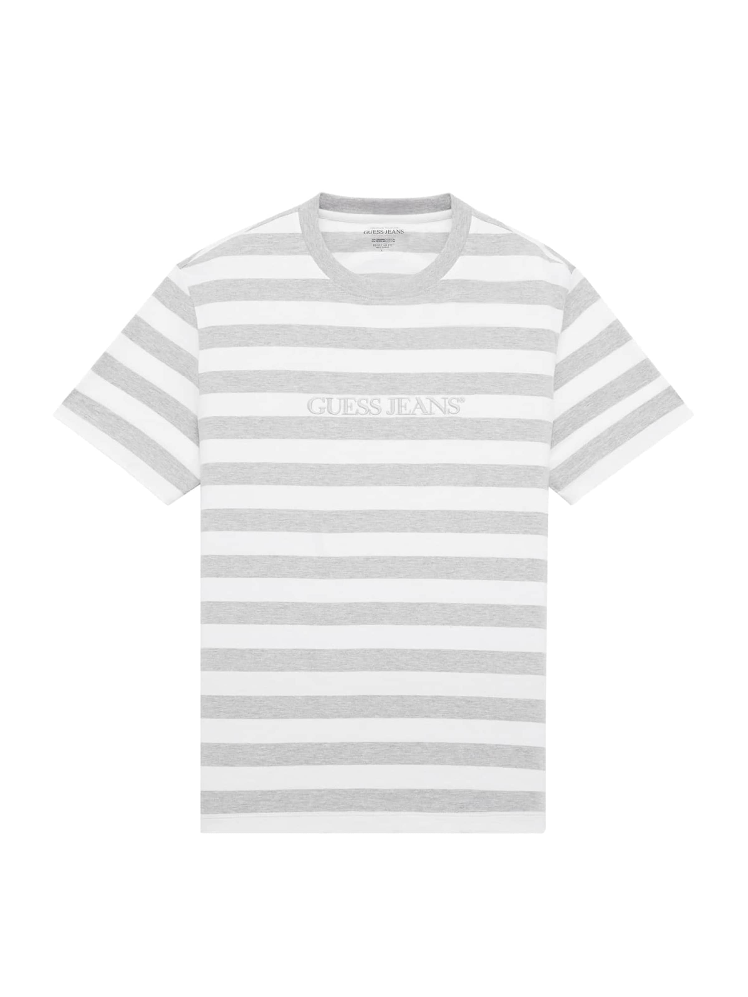 GUESS JEANS Tričko - Sivá: predná strana