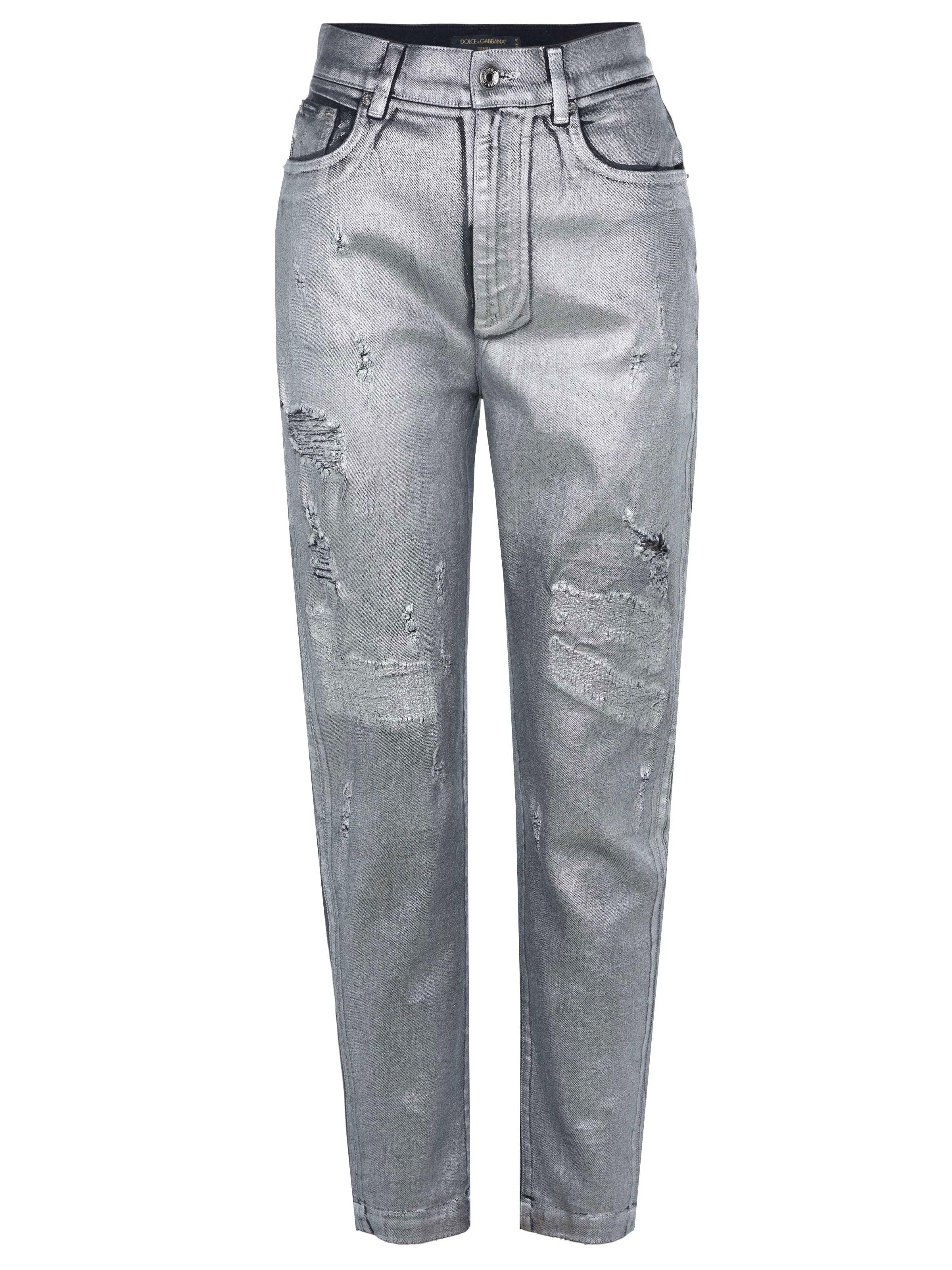 DOLCE & GABBANA Jeans 'Dolce & Gabbana Jeans' in Silver: front