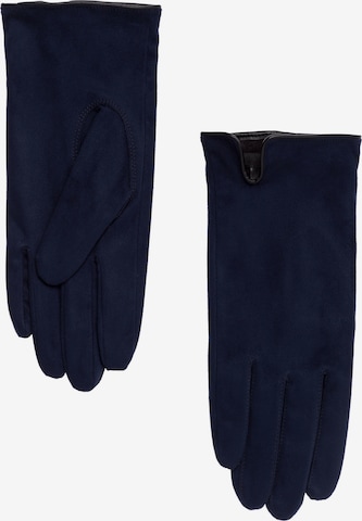 zero Full Finger Gloves in Blue: front