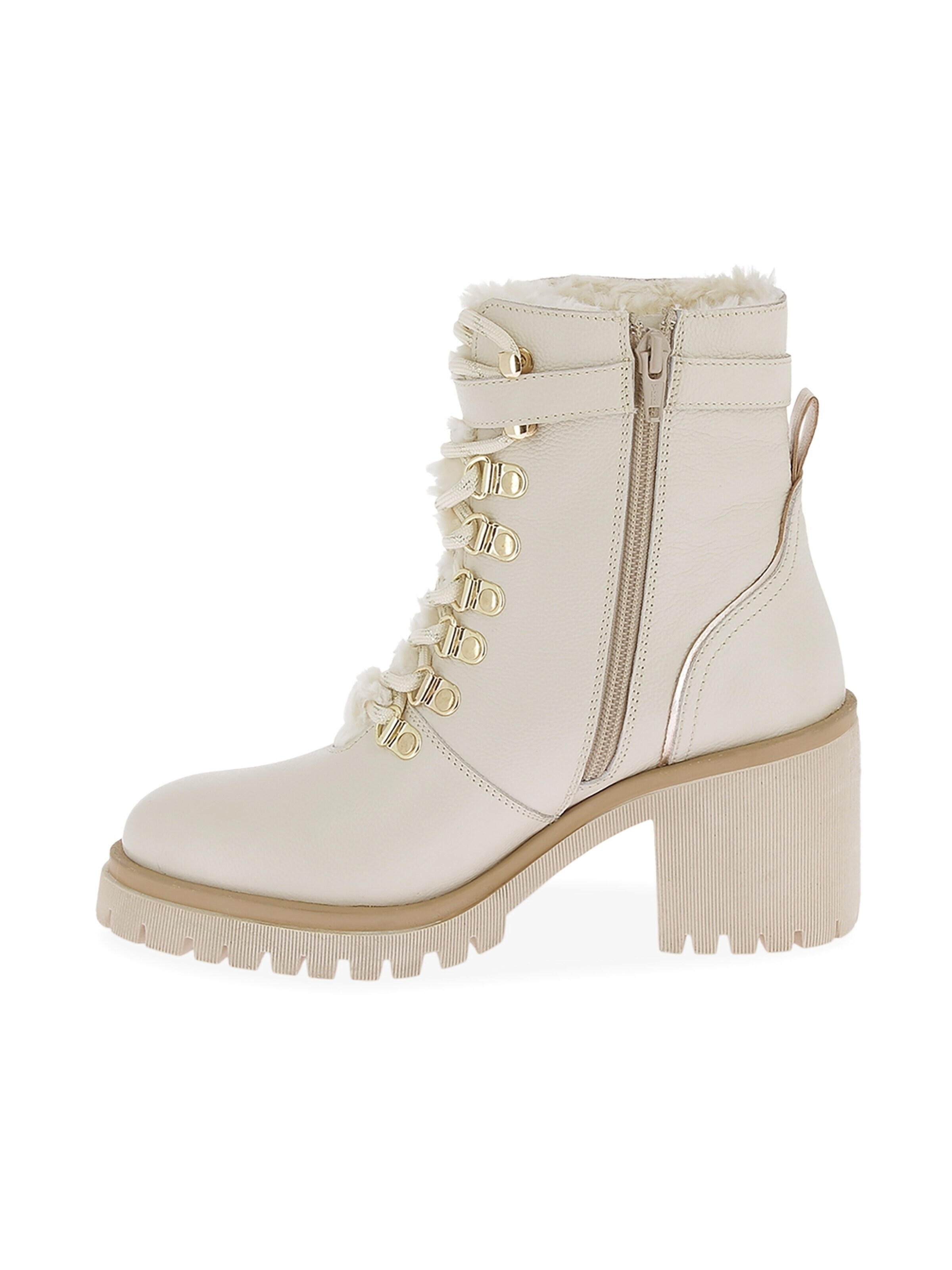Les Tropéziennes - Botas de tobillo 'Lederstiefeletten von M.belarbi Valentina' en blanco
