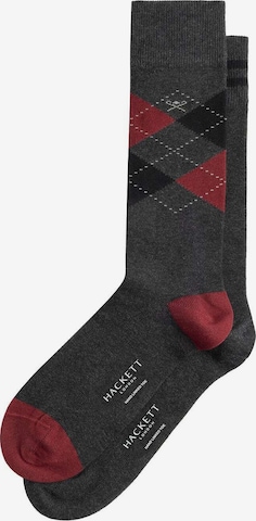 Hackett London Socks 'Argyle' in Grey: front