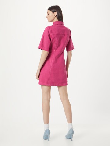 Monki Shirt dress in Pink