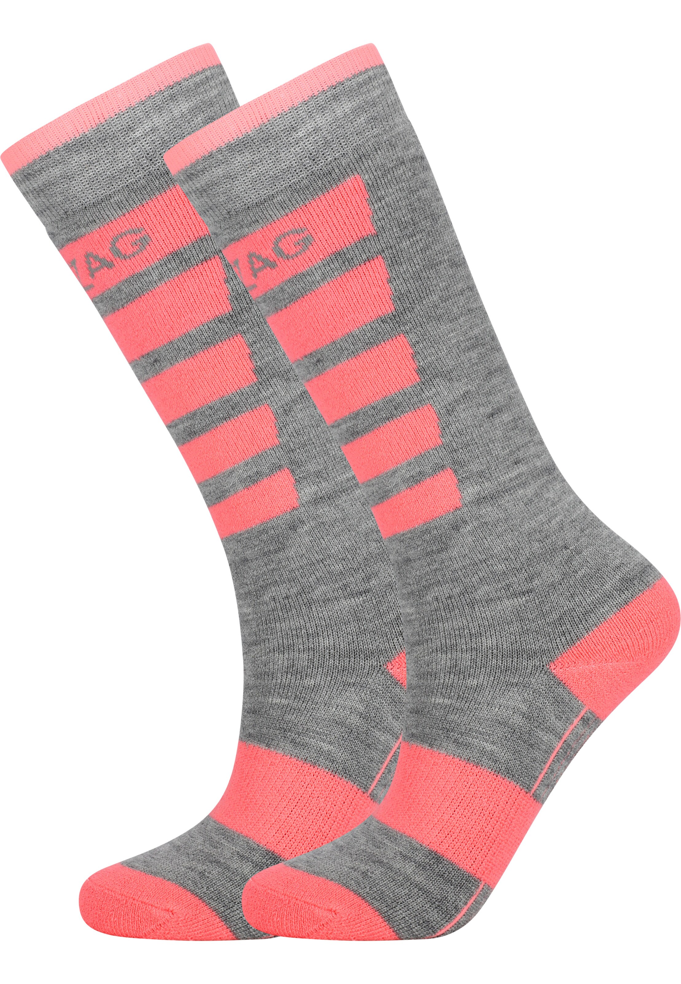 ZigZag Sports socks 'Znow' in Grey: front