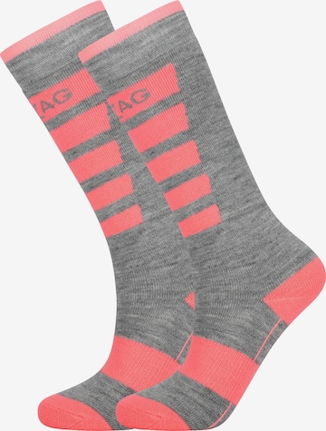 ZigZag Athletic Socks 'Znow' in Grey: front
