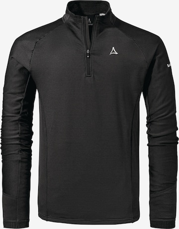 Schöffel Performance shirt 'Cascata' in Black: front