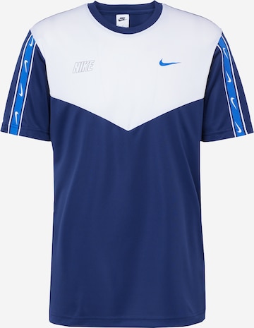 Nike Sportswear Paita 'REPEAT' värissä sininen: edessä