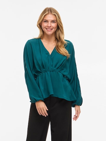 Chemisier 'VISELIA' VILA en vert : devant