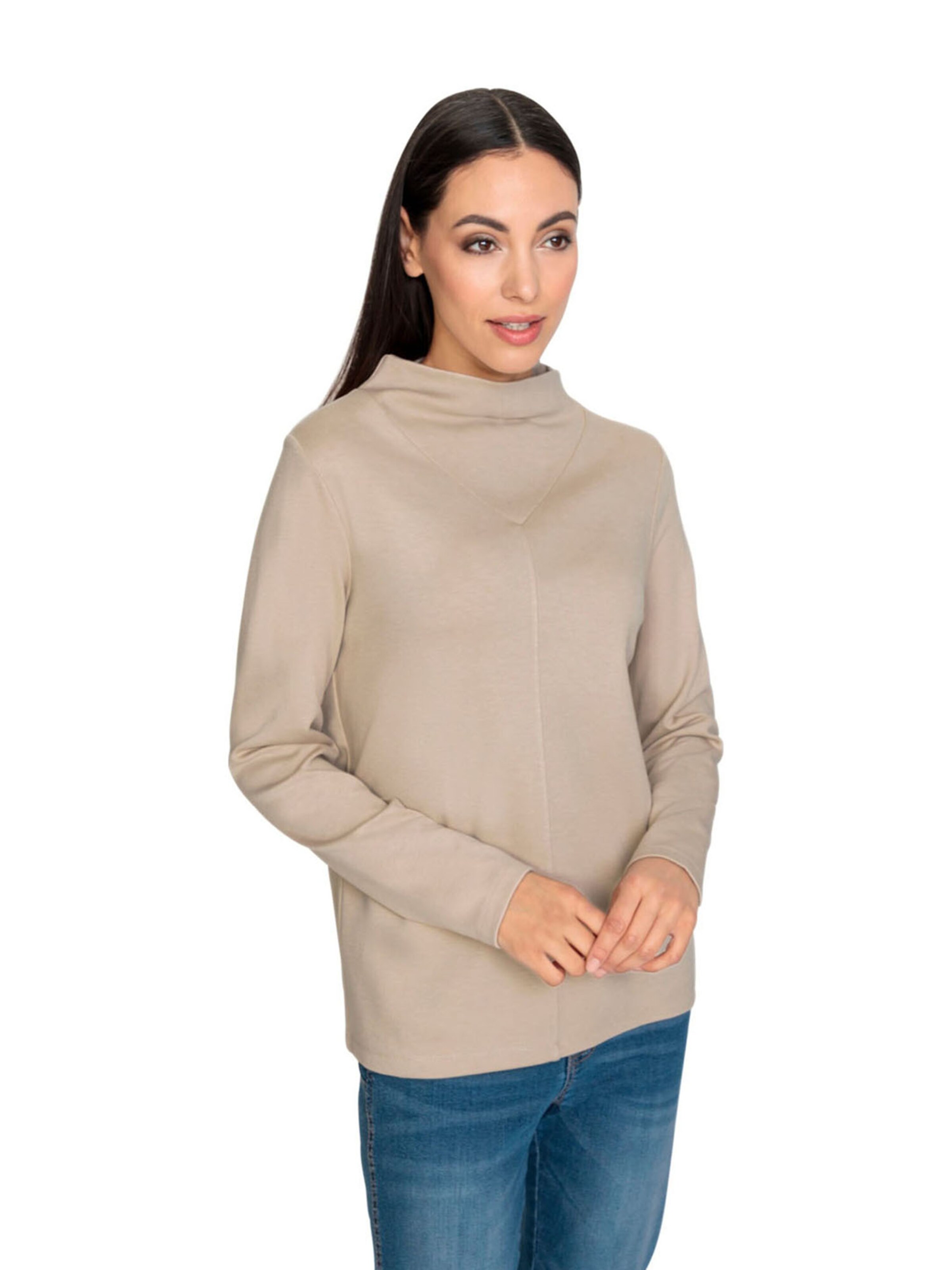 Tricou de la heine pe bej: față