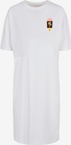 Merchcode Dress 'Summer - Icecream' in White: front