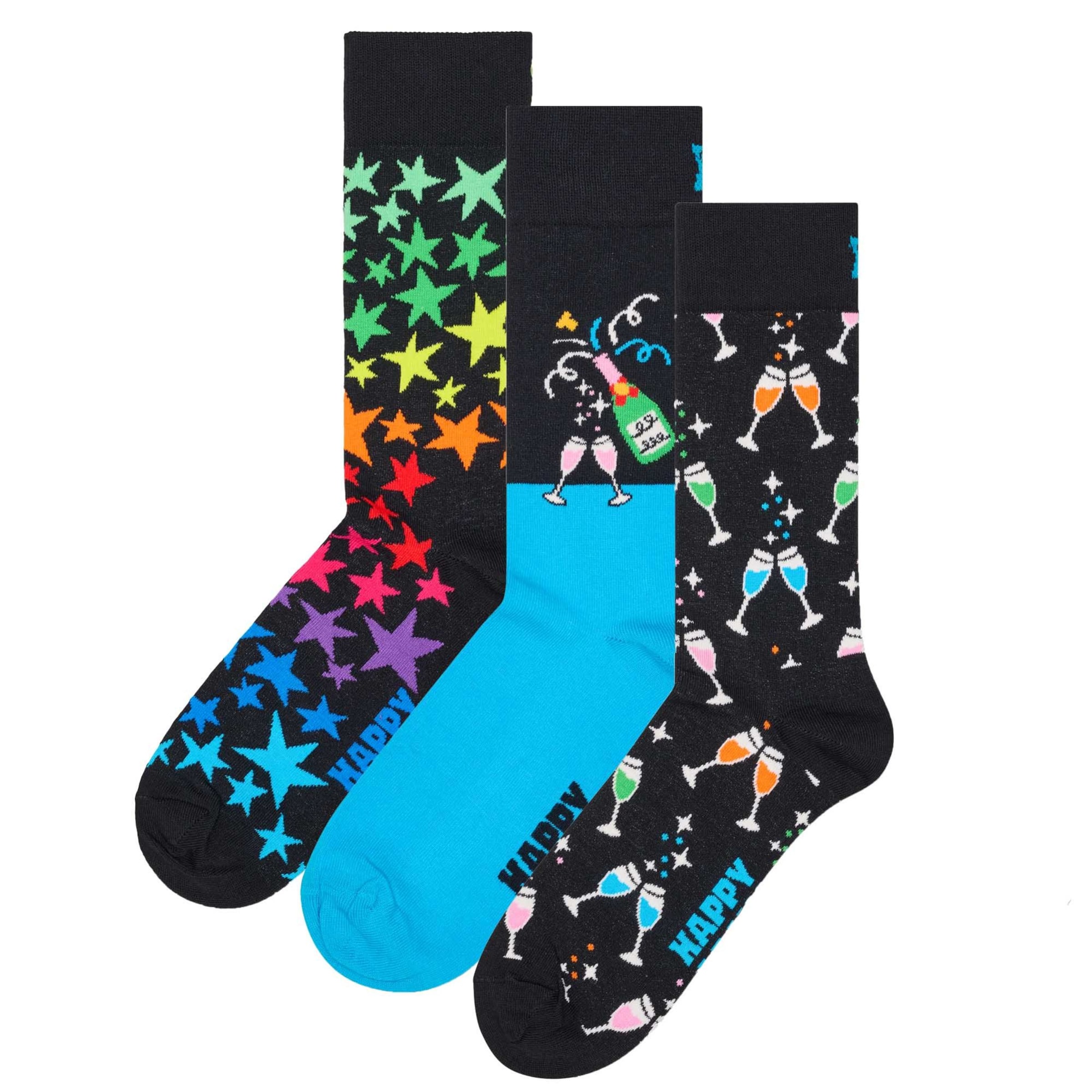 Happy Socks Socks in Black: front