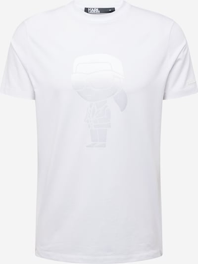 Karl Lagerfeld T-Shirt en gris argenté / blanc, Vue avec produit