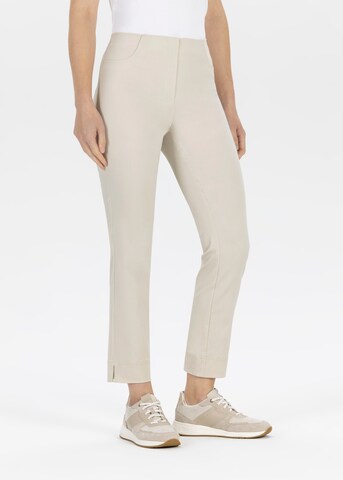 STEHMANN Slimfit Hose in Weiß: Vorderseite