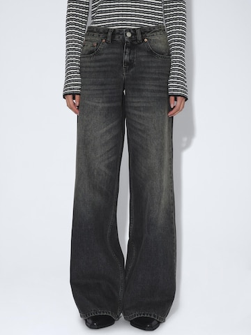 Dr. Denim Regular Jeans 'Rhue Low Wide' in Zwart