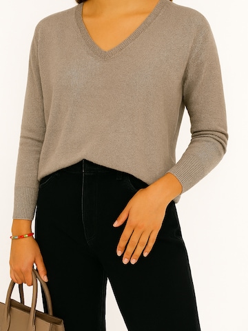 WEARABLE STORIES Pullover 'Ginny' in Grau: Vorderseite