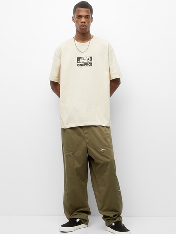 Pull&Bear T-Shirt in Beige