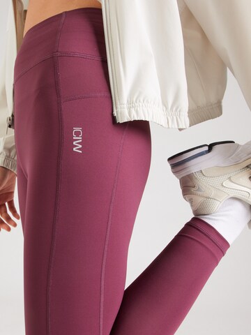 ICANIWILL Skinny Sportovní kalhoty 'Essential' – červená
