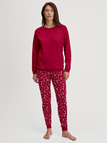 CALIDA Pajama 'Family & Friends' in Red: front
