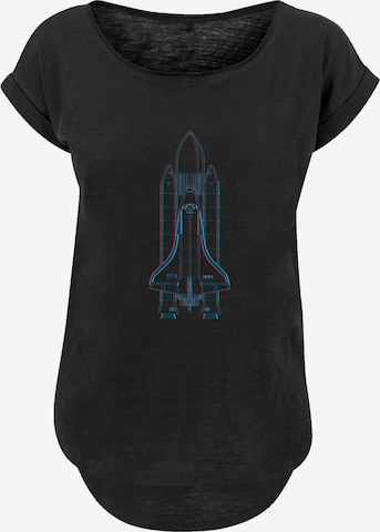 T-shirt 'NASA Space Shuttle Enterprise' F4NT4STIC en noir : devant