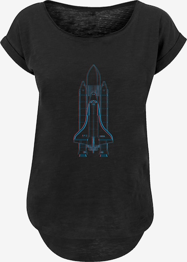 F4NT4STIC Shirt 'NASA Space Shuttle Enterprise' in de kleur Blauw / Rood / Zwart, Productweergave
