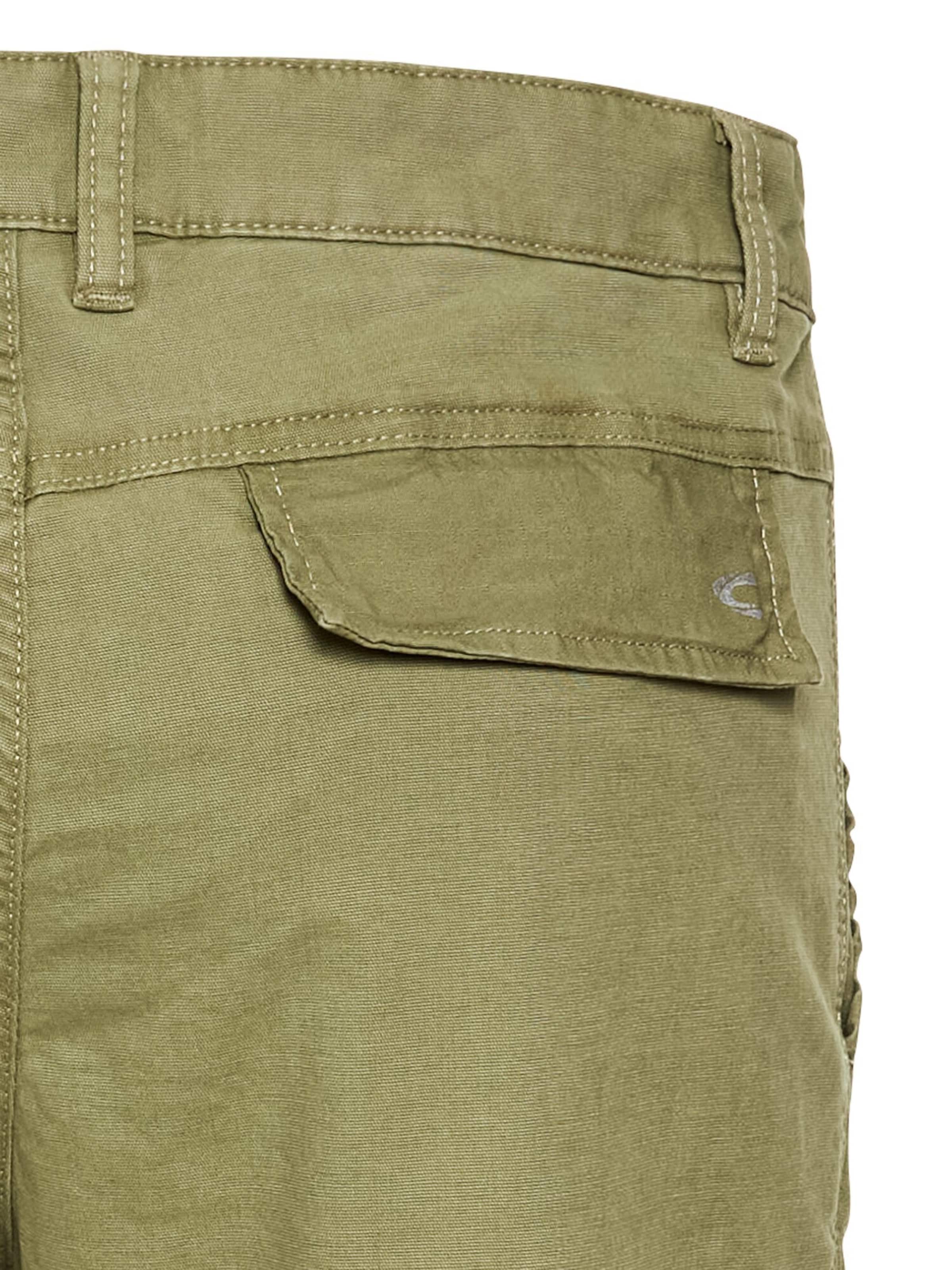 CAMEL ACTIVE Regular Cargo Shorts mit Ripstop-Kontrast in Grün