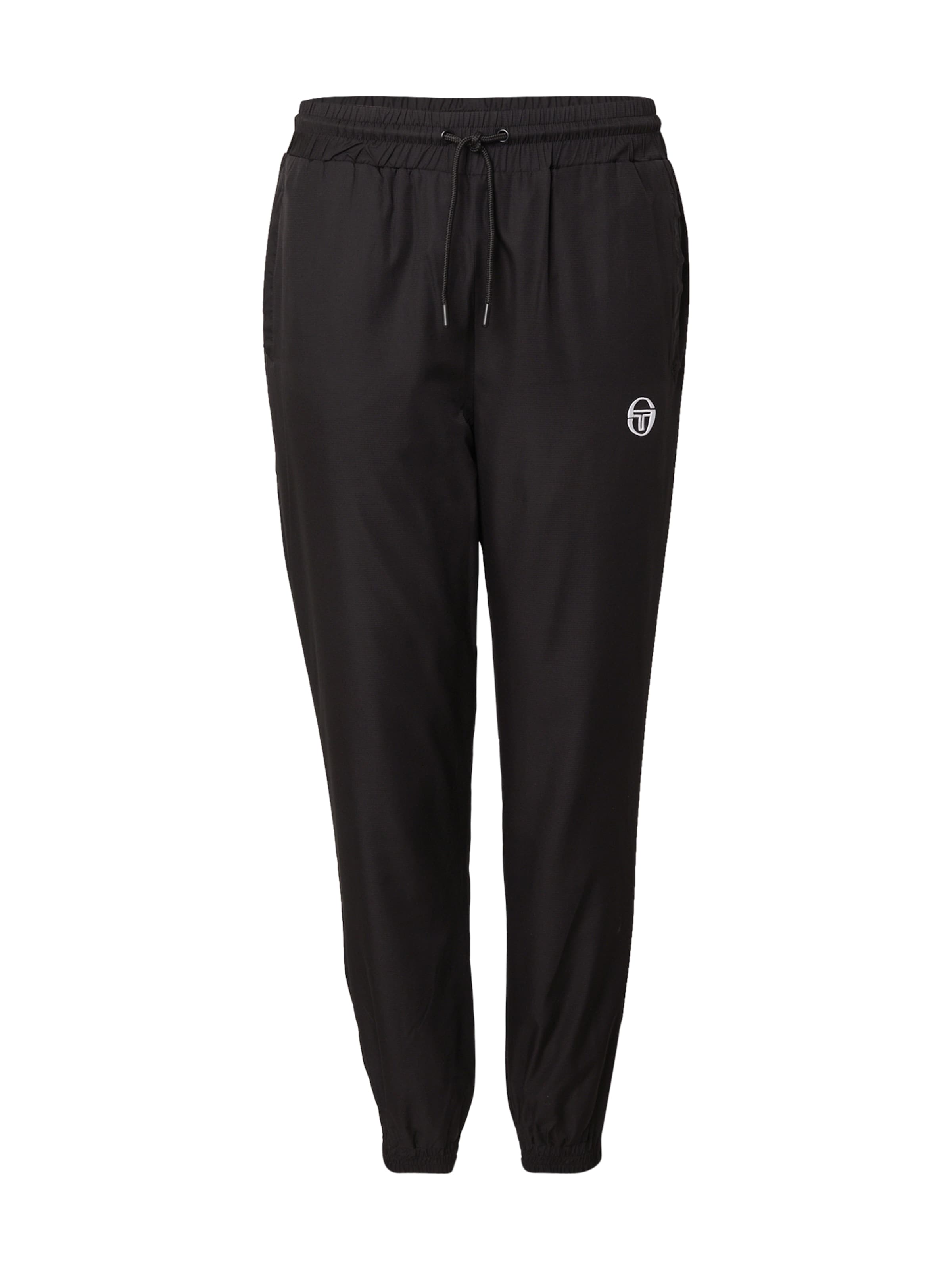 Sergio Tacchini Tapered Hose in Schwarz: Vorderseite