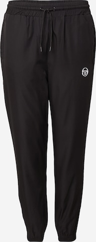 Effilé Pantalon Sergio Tacchini en noir : devant