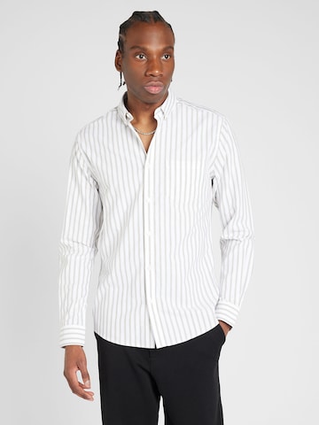 Coupe regular Chemise 'ALVARO' Only & Sons en blanc : devant