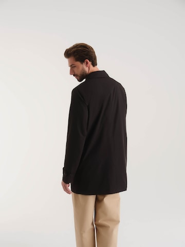 ABOUT YOU x Kevin Trapp Between-Seasons Coat 'Rafael' in Black