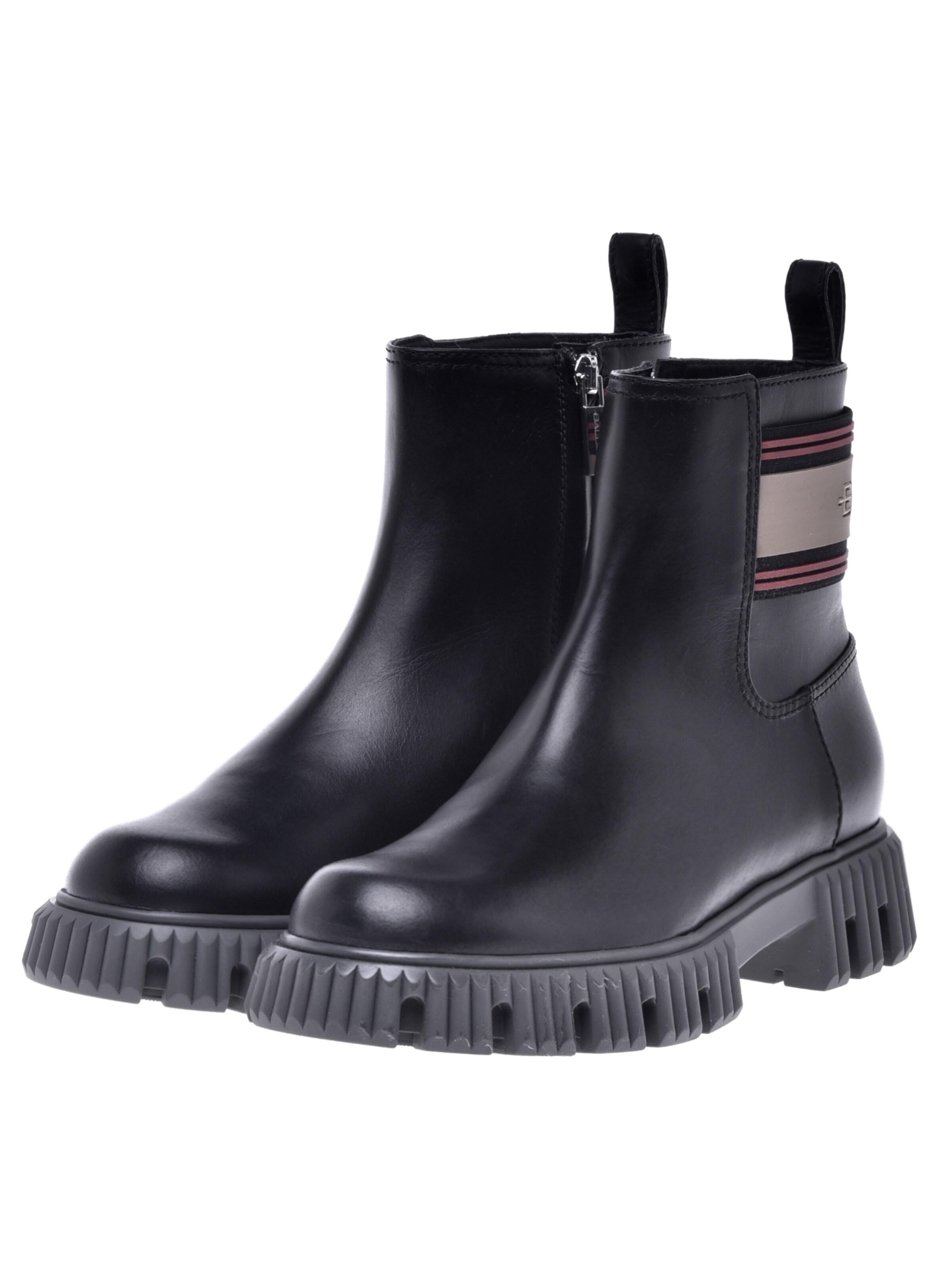 BALDININI Enkellaarsjes in Zwart