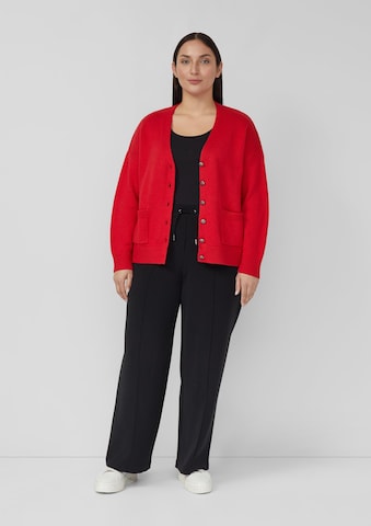 s.Oliver Red Label Plus Gebreid vest in Rood