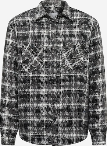 Karl Kani Regular fit Button Up Shirt in Black: front