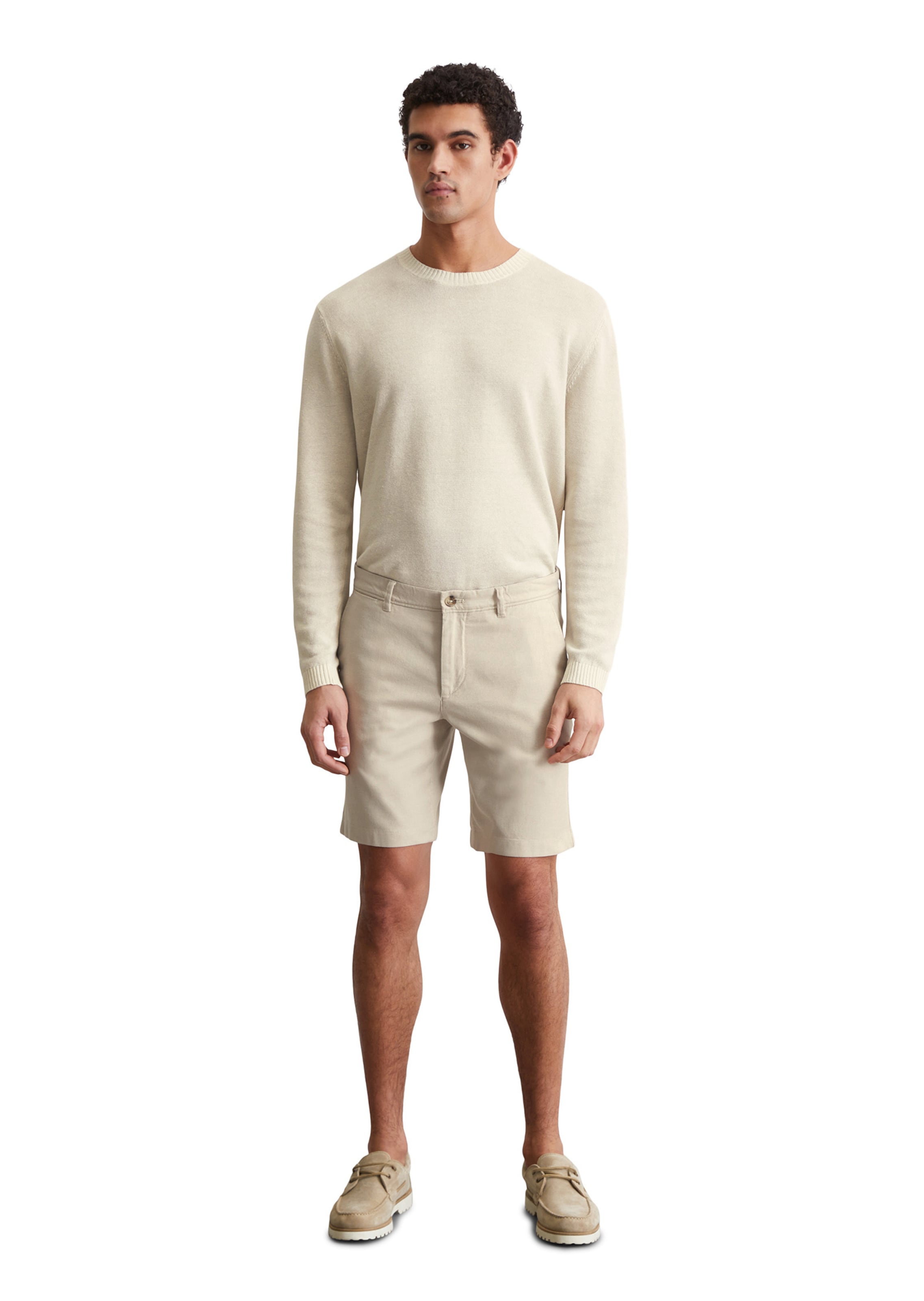 Marc O'Polo Slimfit Broek 'Salo' in Beige