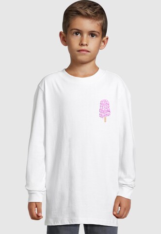 Merchcode Shirt 'Ice Cream Season' in Wit: voorkant