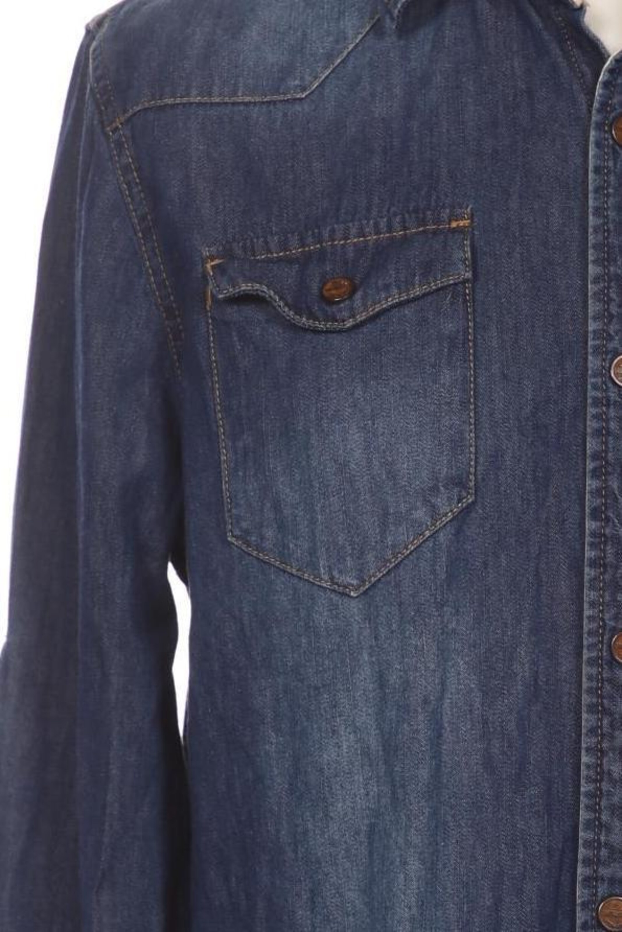 DREIMASTER Button Up Shirt in L in Blue