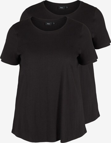 Zizzi - Camisa em preto: frente