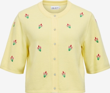 OBJECT - Cárdigan 'OBJThess' en amarillo: frente