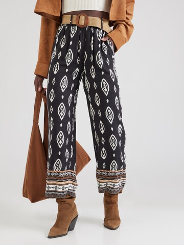 Wide Leg Pantalon 'Ce44cili' Hailys en noir : devant
