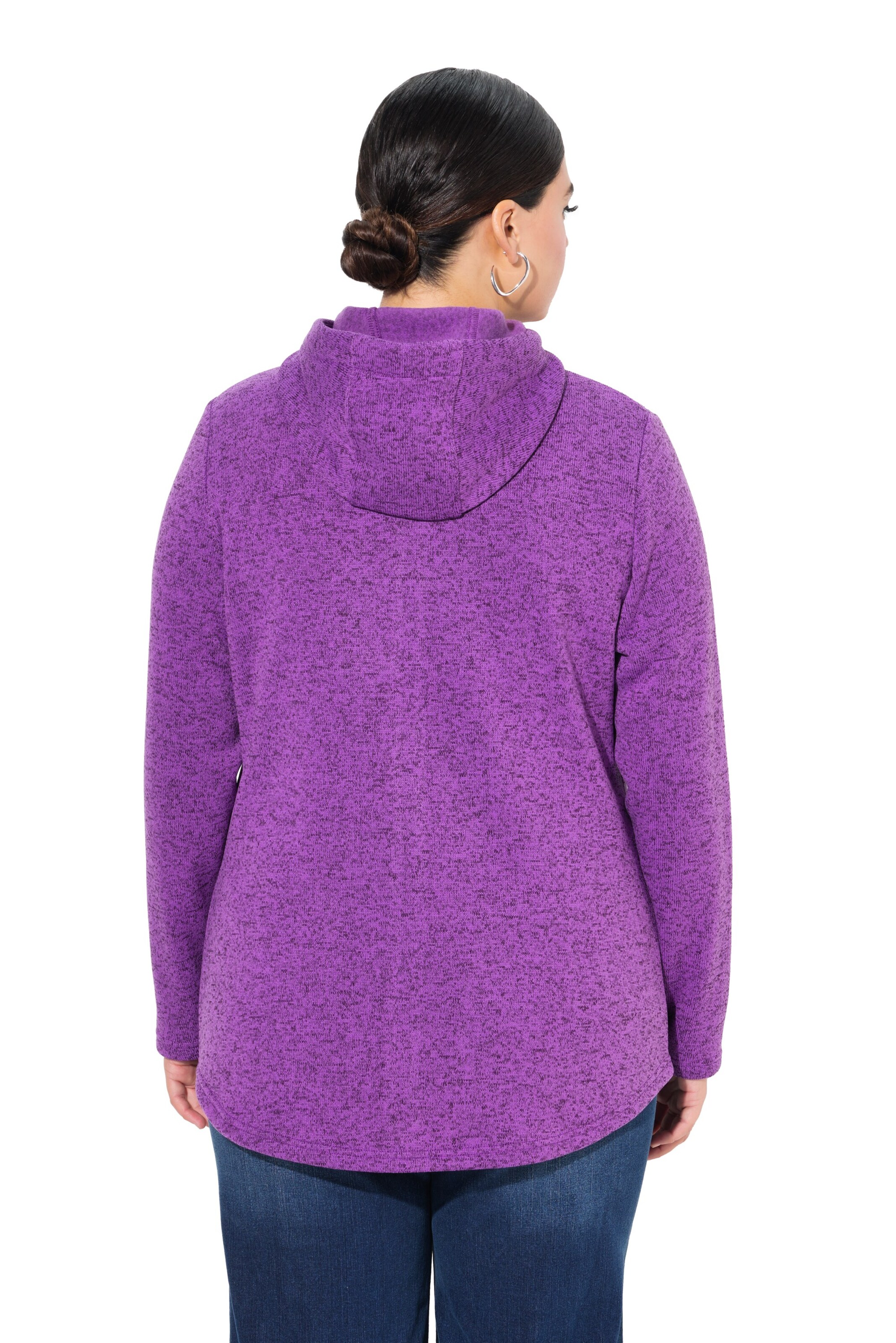 Ulla Popken Sweatjacke in Lila